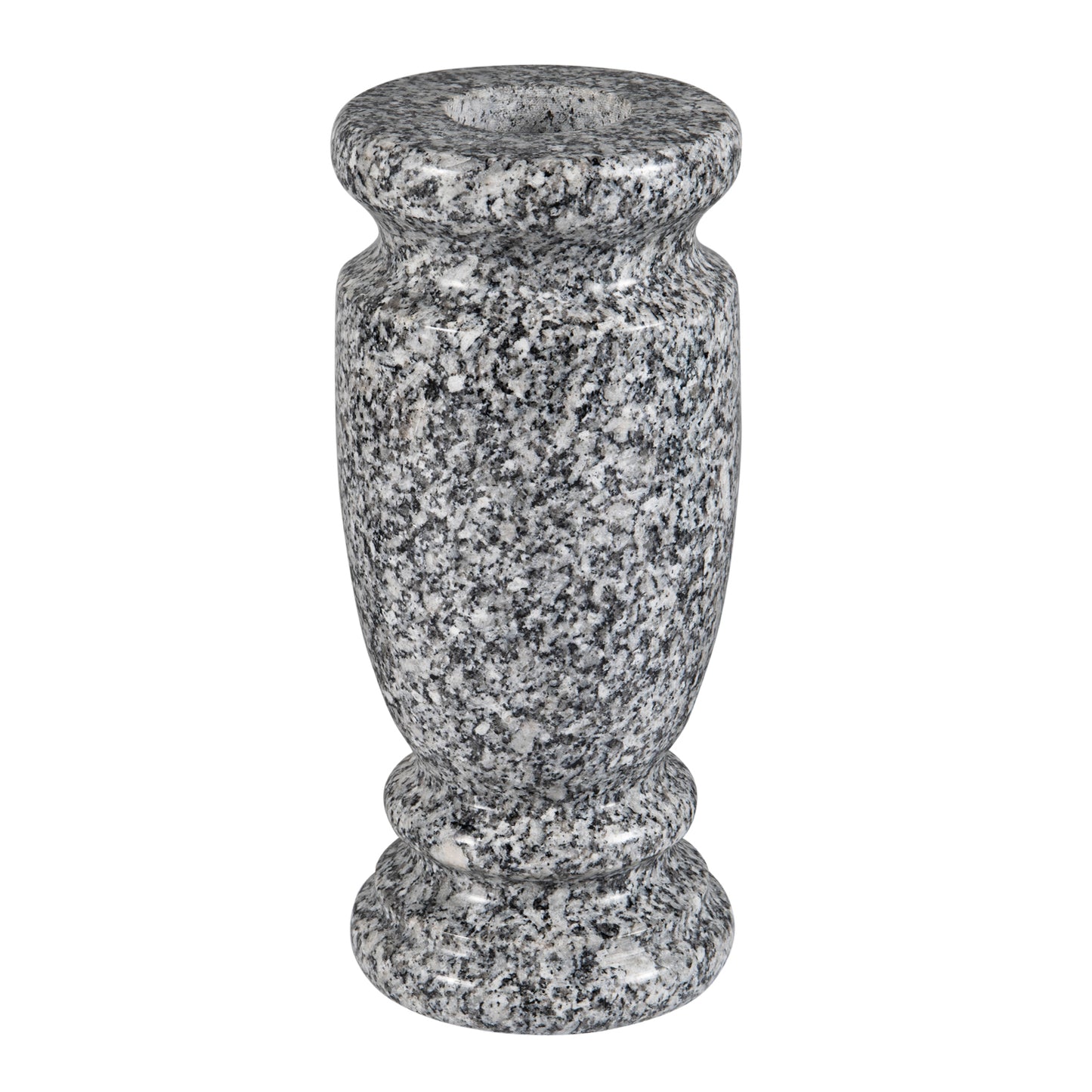 Granite Cemetery Vase for Grave Markers,Heavy Headstone Memorial Flower Holder Decaration.
